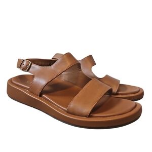 Vionic Madera Slingback Tan Leather Sandals 8.5